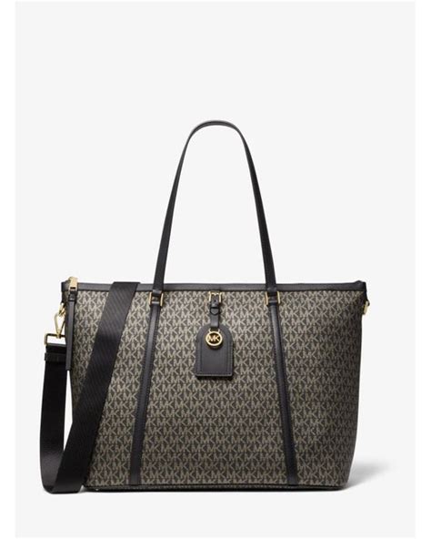 heritage michael kors|Heritage Large Logo Tote Bag .